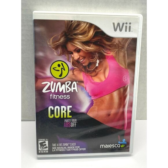 Nintendo Wii Zumba Fitness Core Video Game 2006 Party Your Abs Off with Manual - Picture 4 of 6